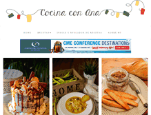 Tablet Screenshot of cocinaconana.com